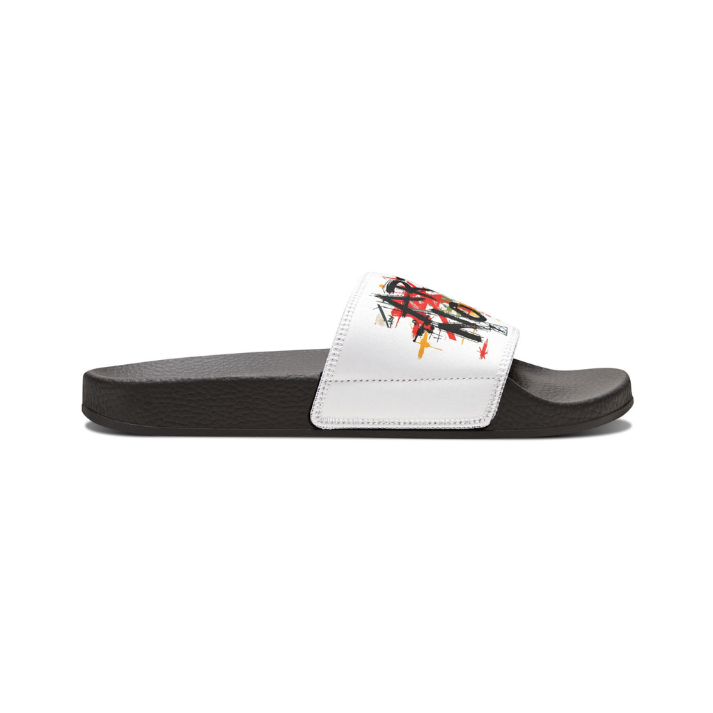Men's Removable-Strap Sandals — Graffiti Logo Slide Sandals