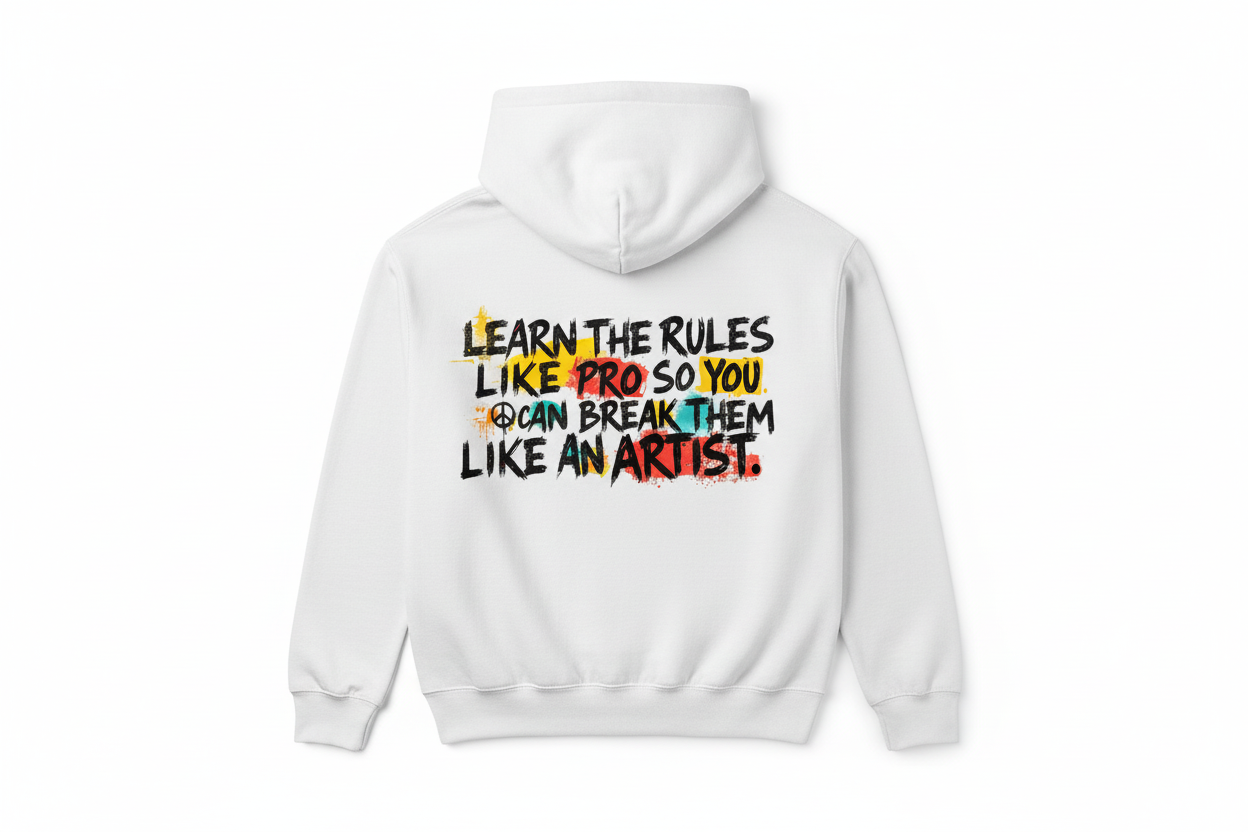 ART HAS NO RULES 2 HOODIE