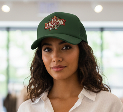 ALL AMERICAN TRUCKER HAT